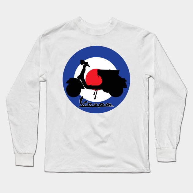 Vespa Long Sleeve T-Shirt by Randomart